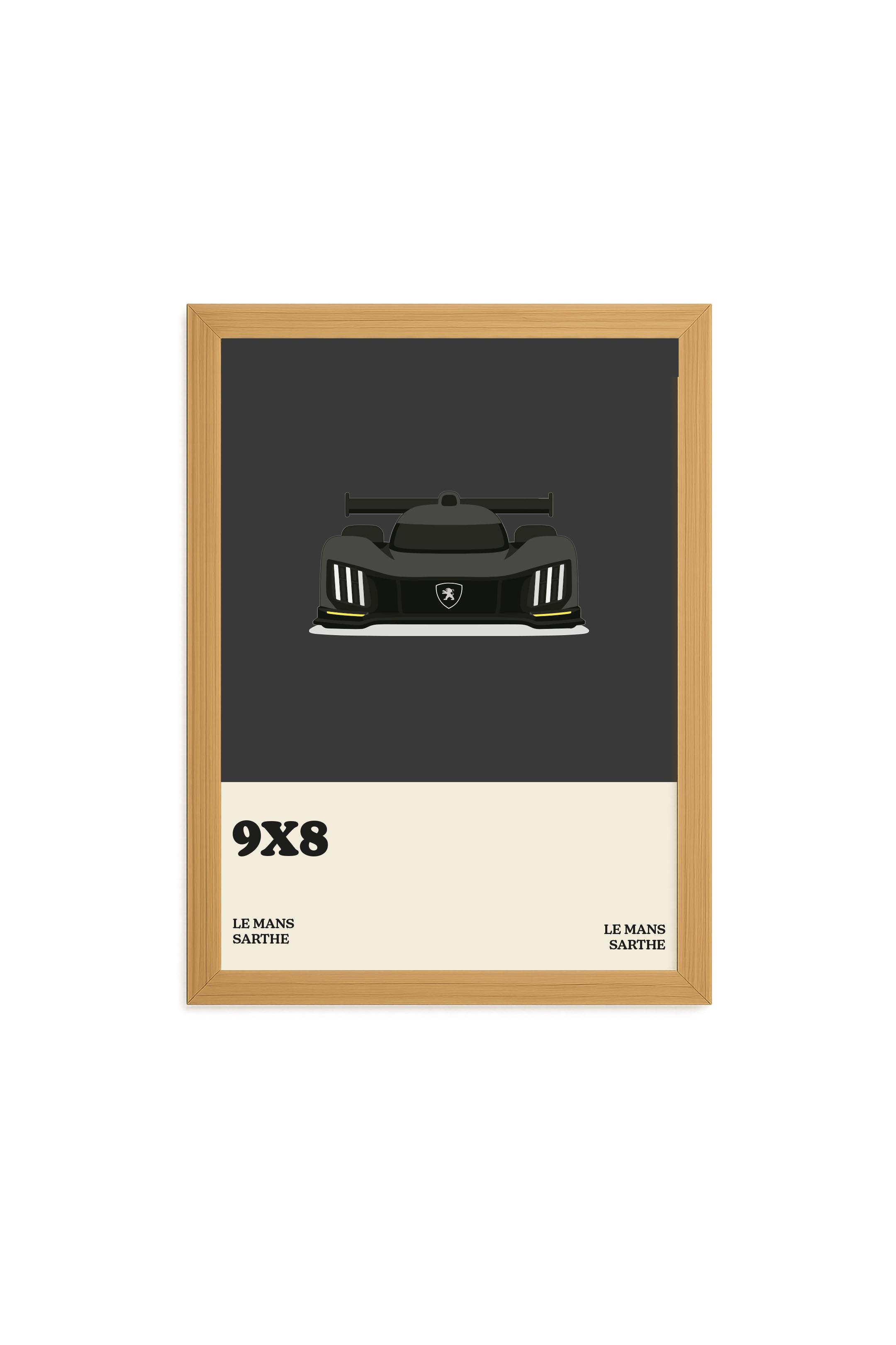 Image of Affiche Peugeot 9X8, 24 Heures du Mans, Mansart