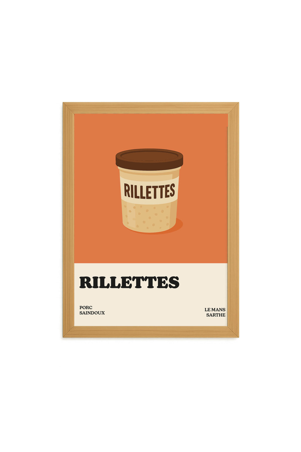 Affiche Rillettes du Mans, Mansart