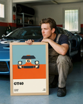 Affiche Le Mans Ford GT40 – victoires aux 24 Heures du Mans | Mansart